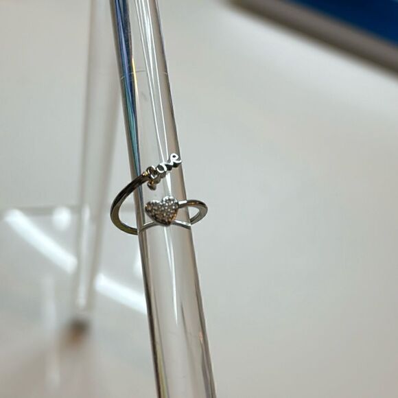 Love Ring Silver Multi Size Stretchable - Picture 2 of 3